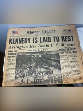 Chicago Tribune Nov 26 1963 JFK Kennedy Funeral Coverage Original Newspaper